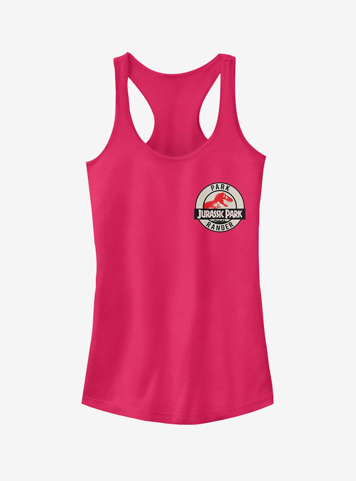 Ranger Cream Logo Badge Girls Tank, RASPBERRY, hi-res