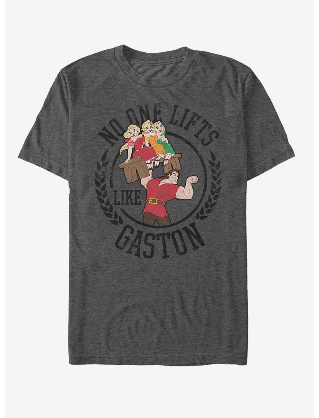 Disney Lifts Like Gaston T-Shirt, CHAR HTR, hi-res