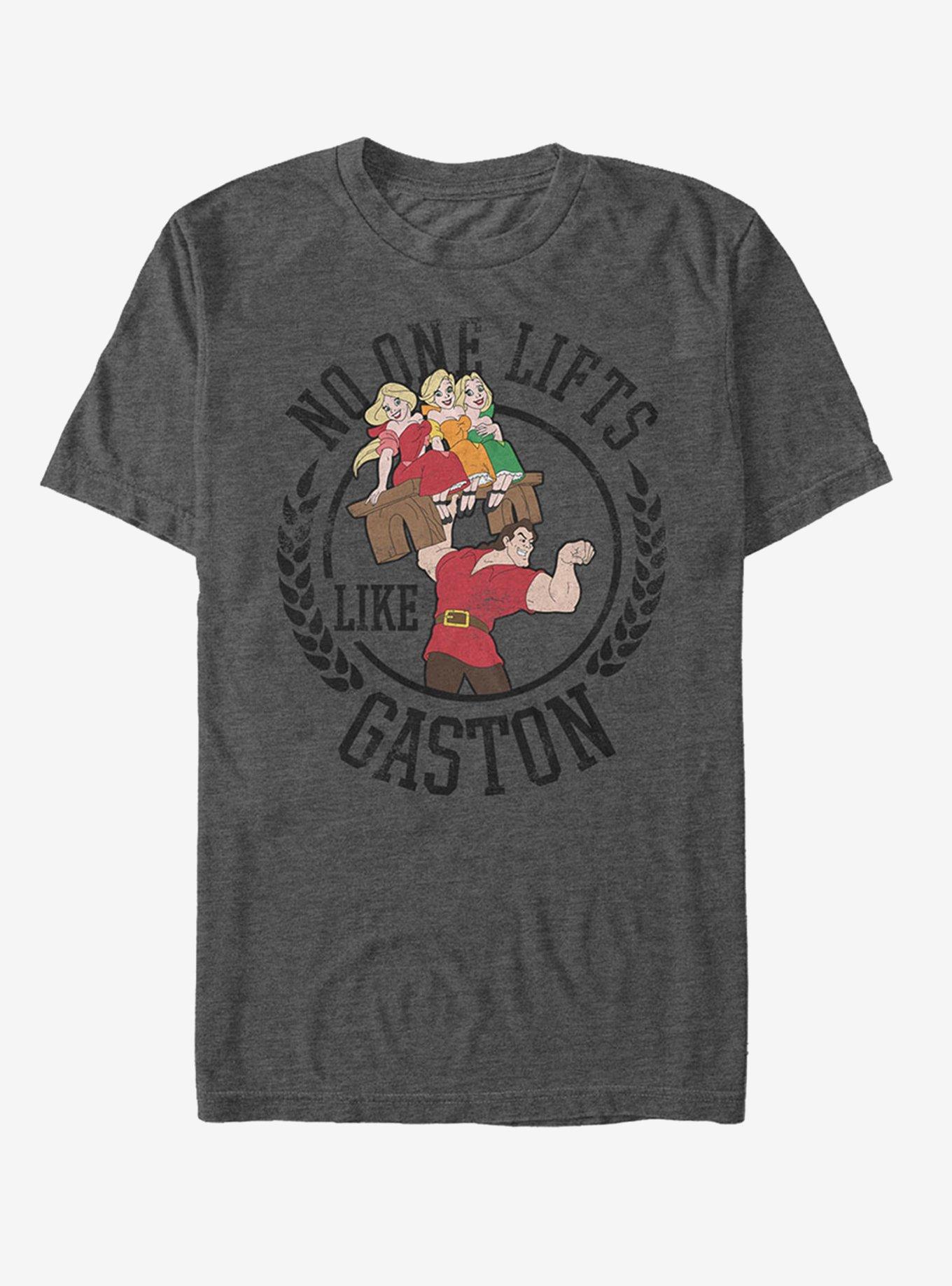 Disney Lifts Like Gaston T-Shirt, CHAR HTR, hi-res