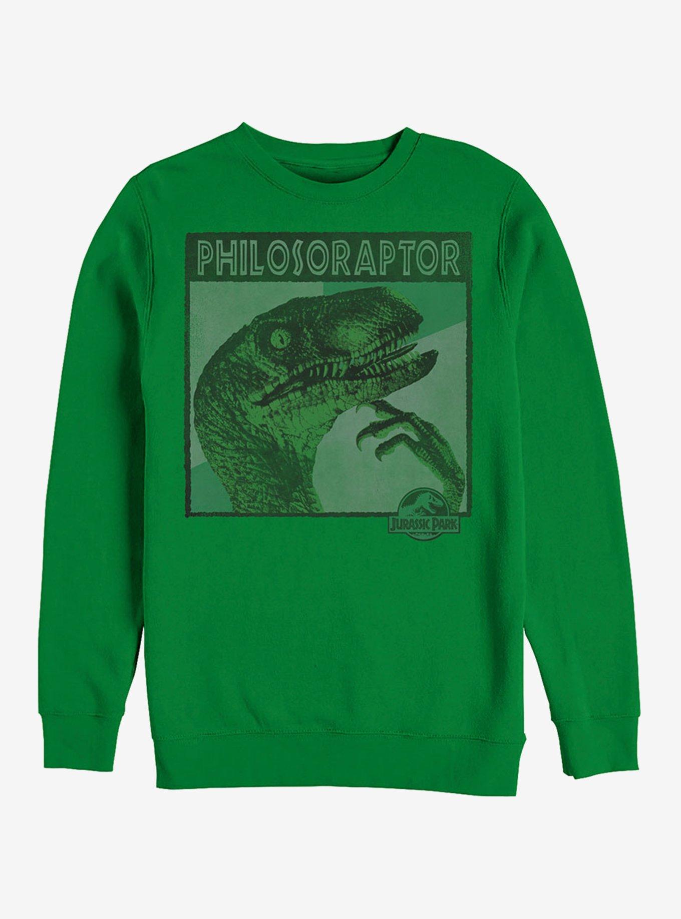 Deep Thinker Philosoraptor Sweatshirt, , hi-res