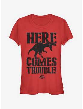Here Comes Trouble Girls T-Shirt, , hi-res