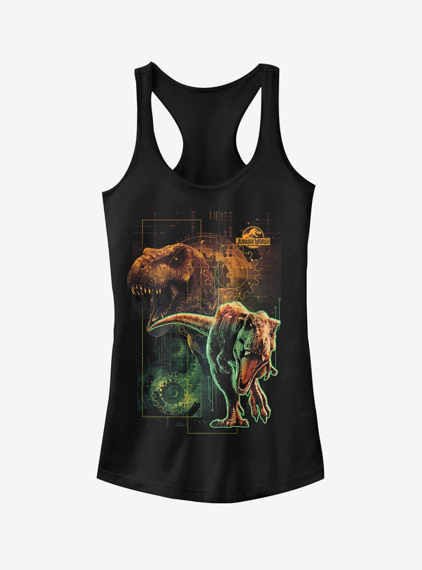 Jurassic World Fallen Kingdom New Predator Dinosaur Girls Tank, BLACK, hi-res