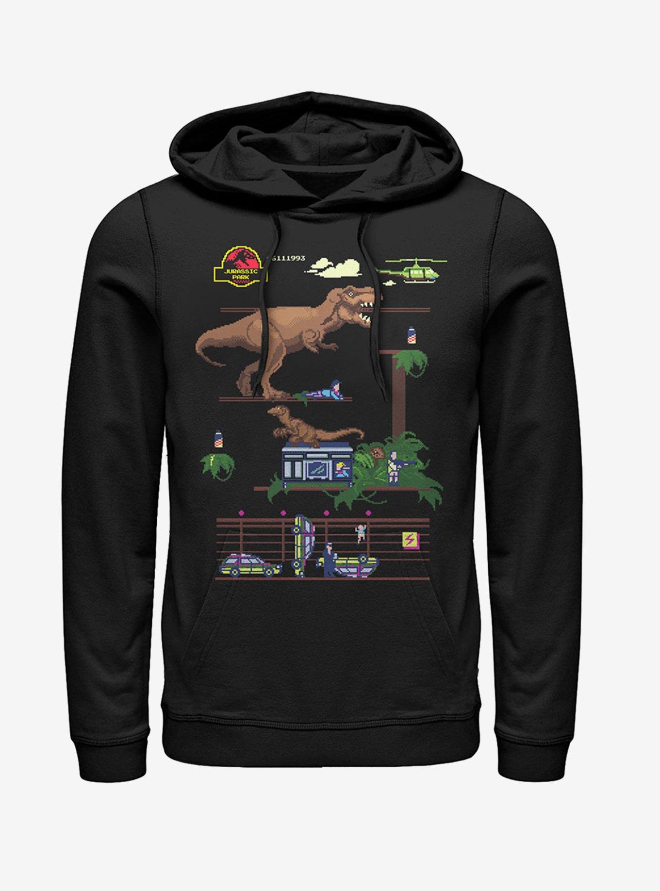 Pixel Video Game Hoodie, BLACK, hi-res