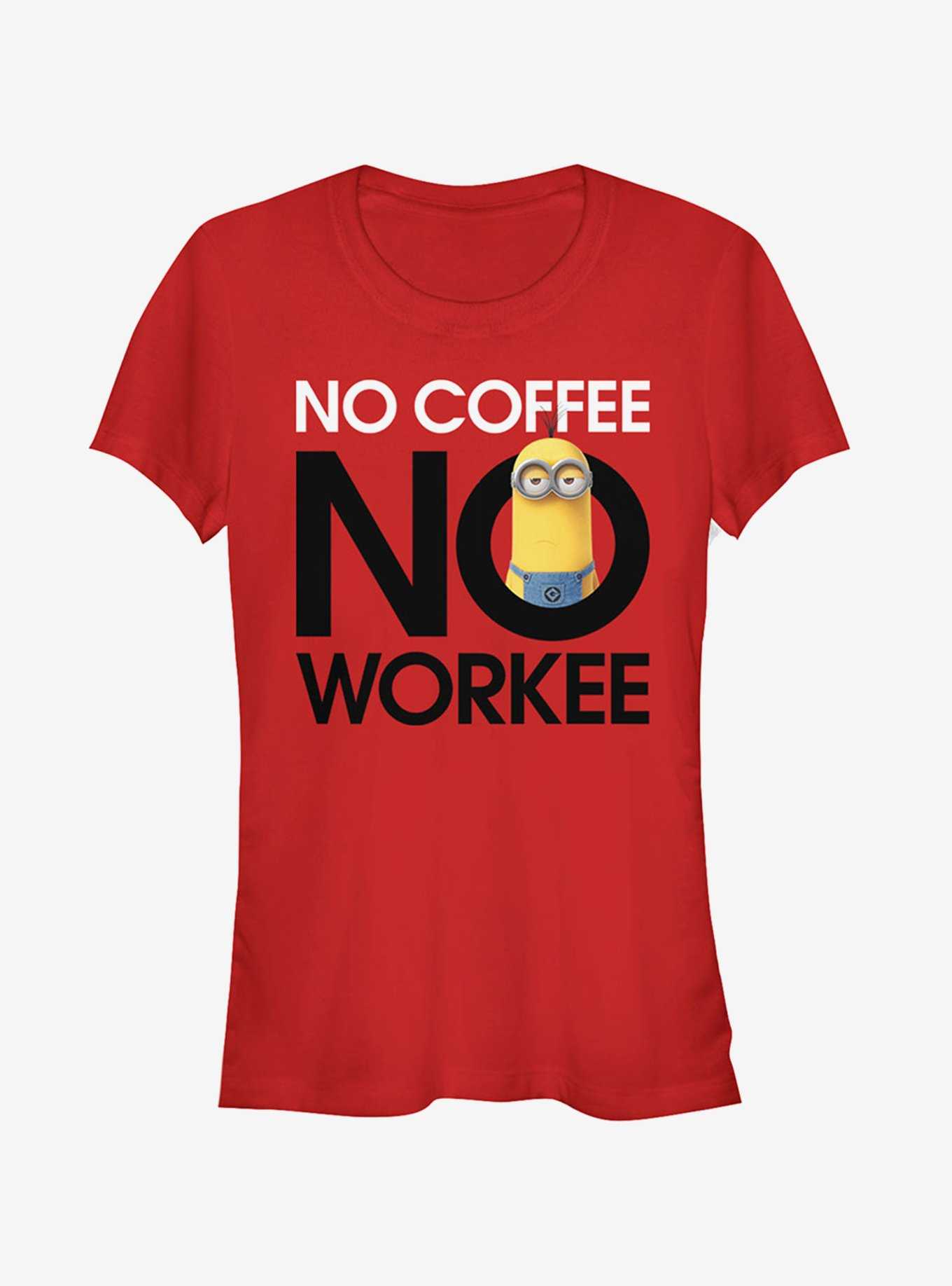 Despicable Me Minion No Coffee Girls T-Shirt, , hi-res