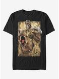 Dinosaur Collage T-Shirt, BLACK, hi-res