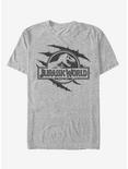 Jurassic World Fallen Kingdom Logo Scales Slash T-Shirt, ATH HTR, hi-res