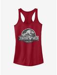 Jurassic World Fallen Kingdom Logo Girls Tank, SCARLET, hi-res