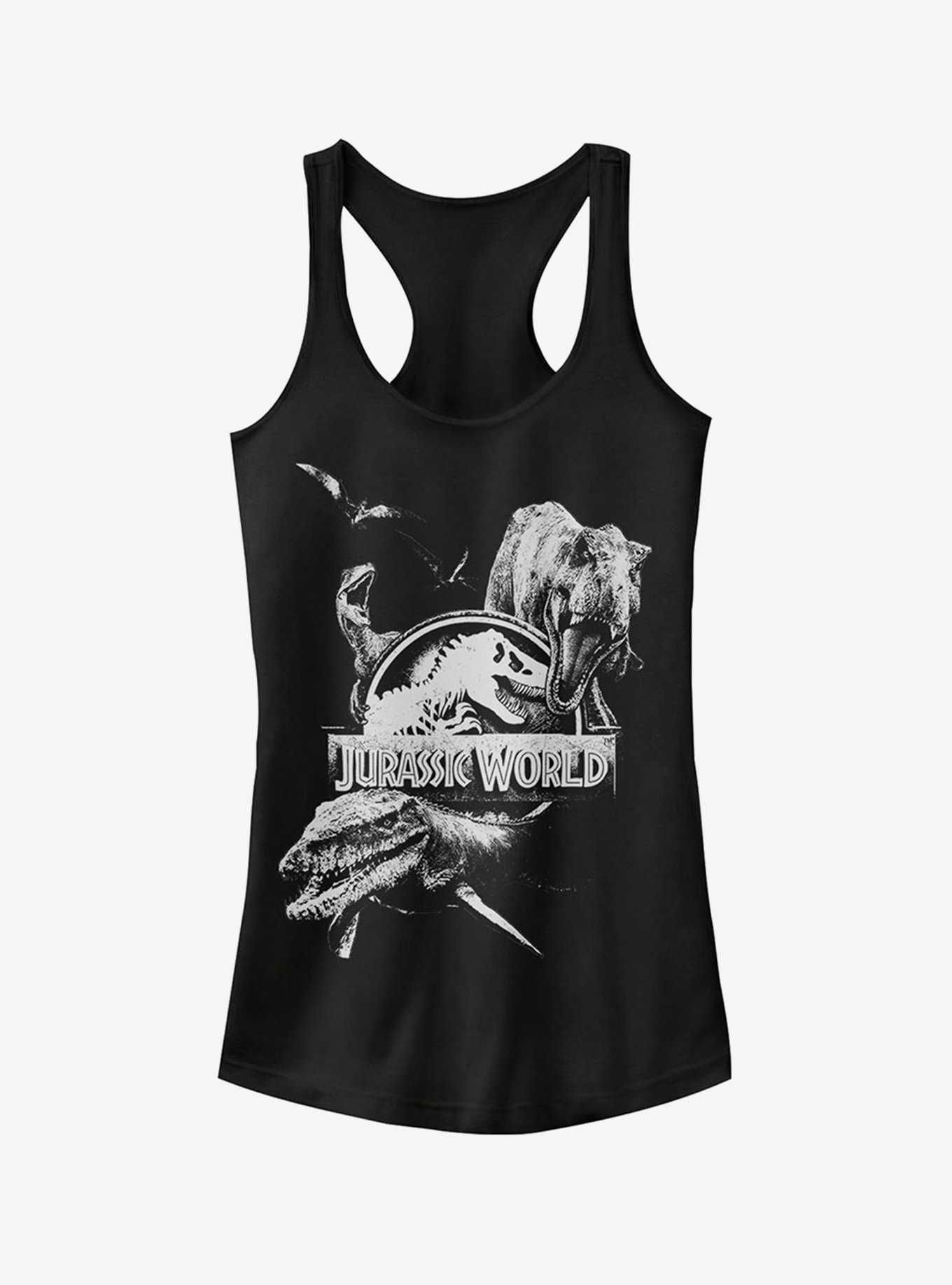 Jurassic World Fallen Kingdom Logo Attack Girls Tank, , hi-res