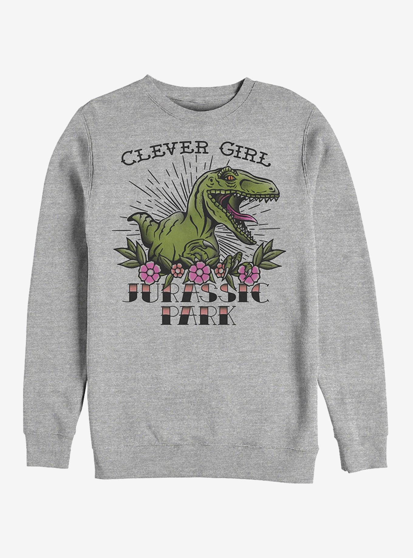 Clever Girl Tattoo Sweatshirt, ATH HTR, hi-res