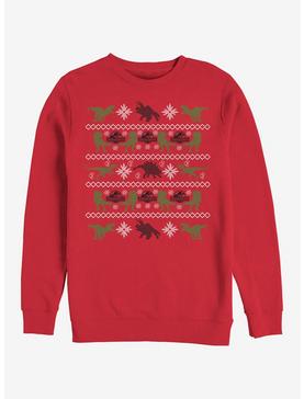 Velociraptor Ugly Christmas Sweater Sweatshirt, , hi-res