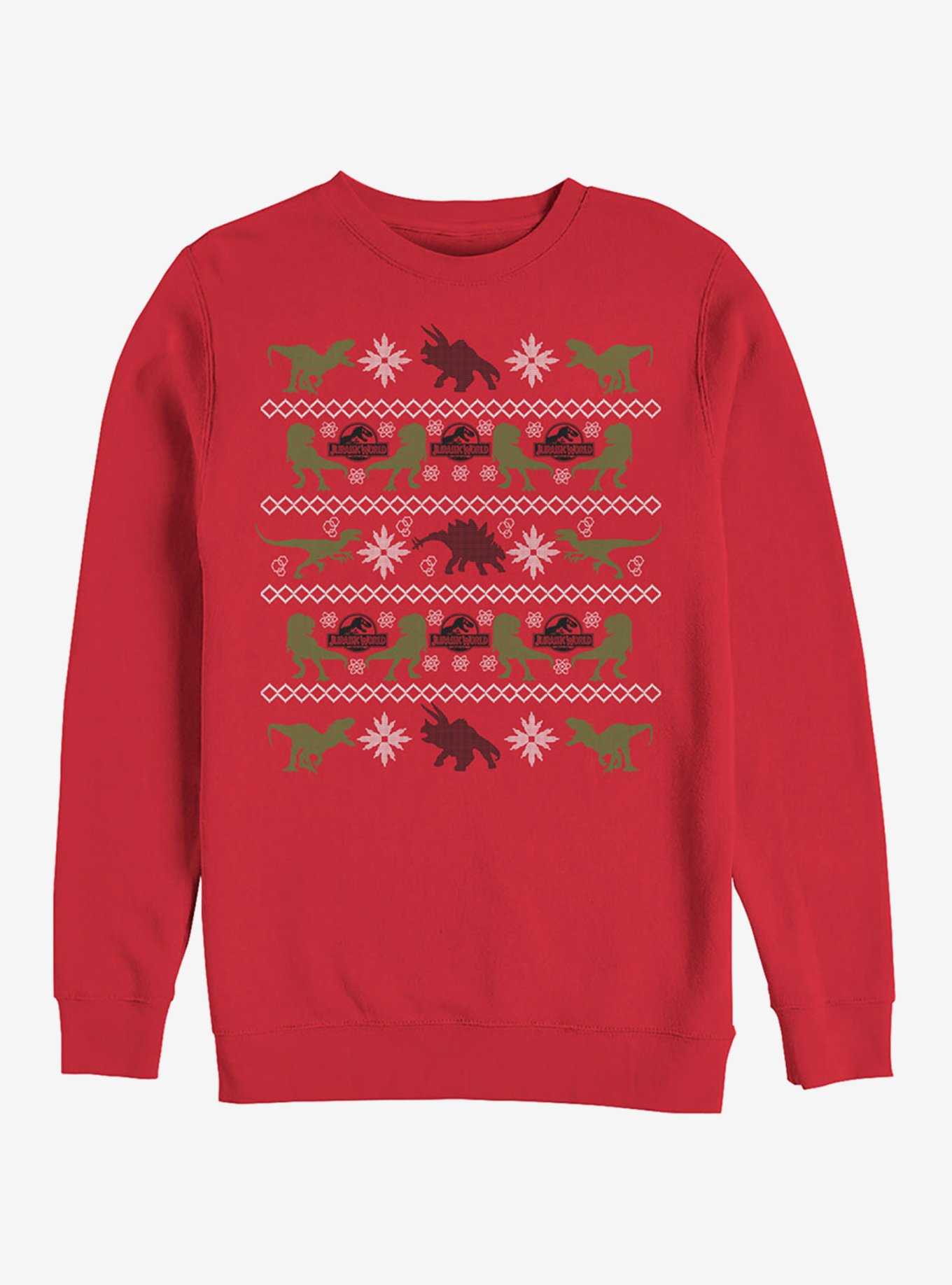 Velociraptor Ugly Christmas Sweater Sweatshirt, , hi-res