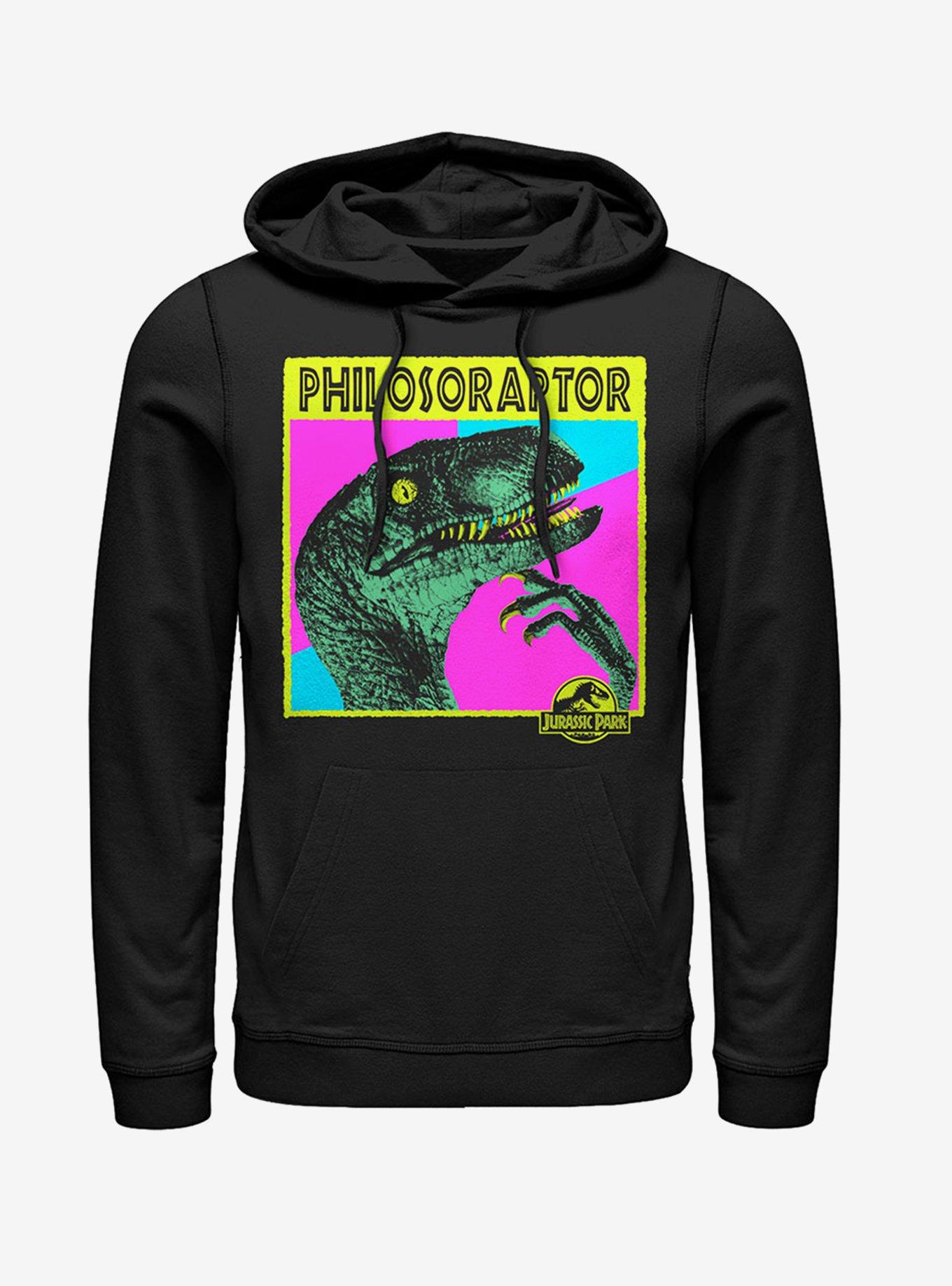 Philosoraptor Hoodie, BLACK, hi-res