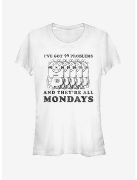 Minion Monday Problems Girls T-Shirt, , hi-res