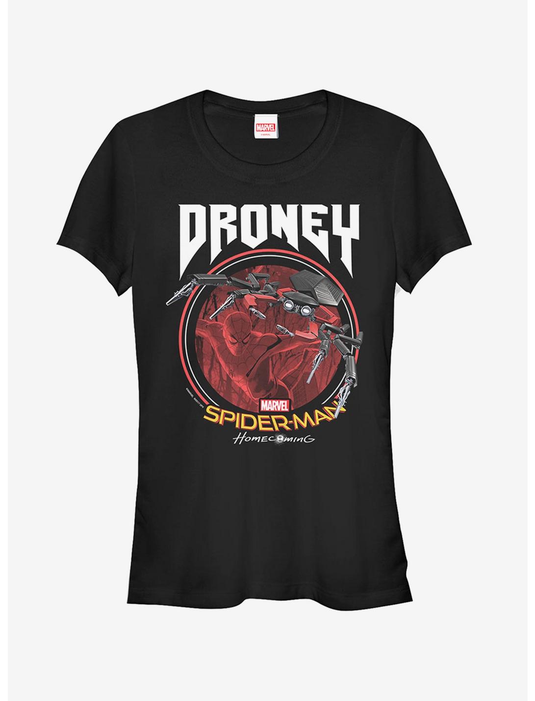 Marvel Spider-Man Homecoming Droney Girls T-Shirt, BLACK, hi-res