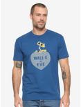 Disney Pixar WALL-E EVE + WALL-E Heart T-Shirt - BoxLunch Exclusive, BLUE, hi-res