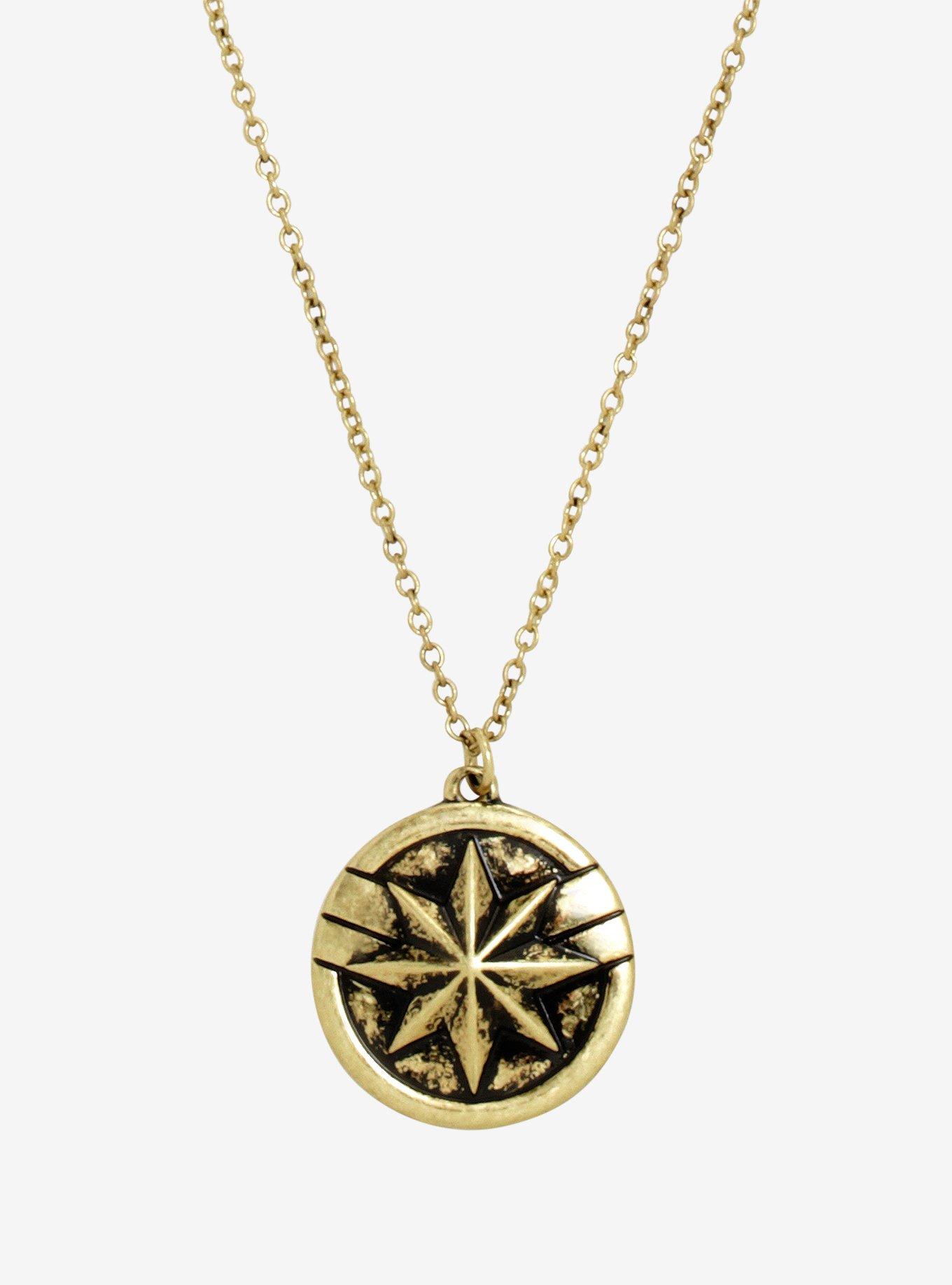 Marvel Captain Marvel Logo Pendant Necklace, , hi-res