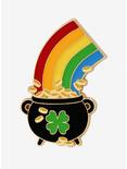 Pot Of Gold Rainbow Enamel Pin - BoxLunch Exclusive, , hi-res