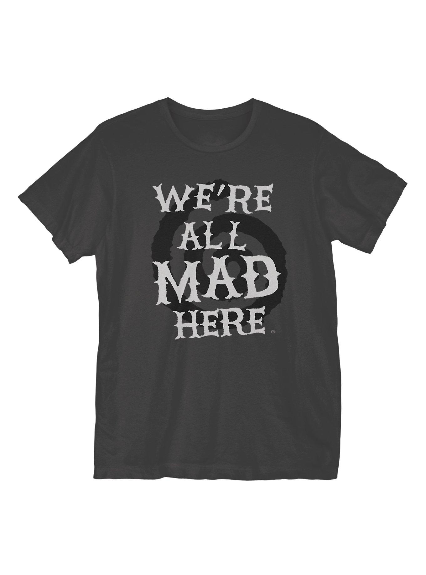 We're All Mad Here T-Shirt, BLACK, hi-res