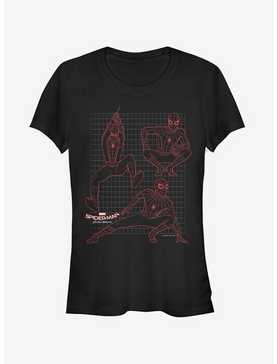 Marvel Spider-Man Homecoming Grid Girls T-Shirt, , hi-res