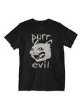 Purr Evil T-Shirt, BLACK, hi-res
