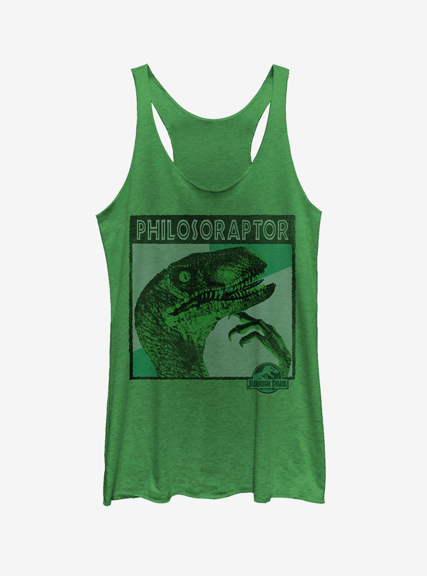 Deep Thinker Philosoraptor Girls Tank, ENVY, hi-res