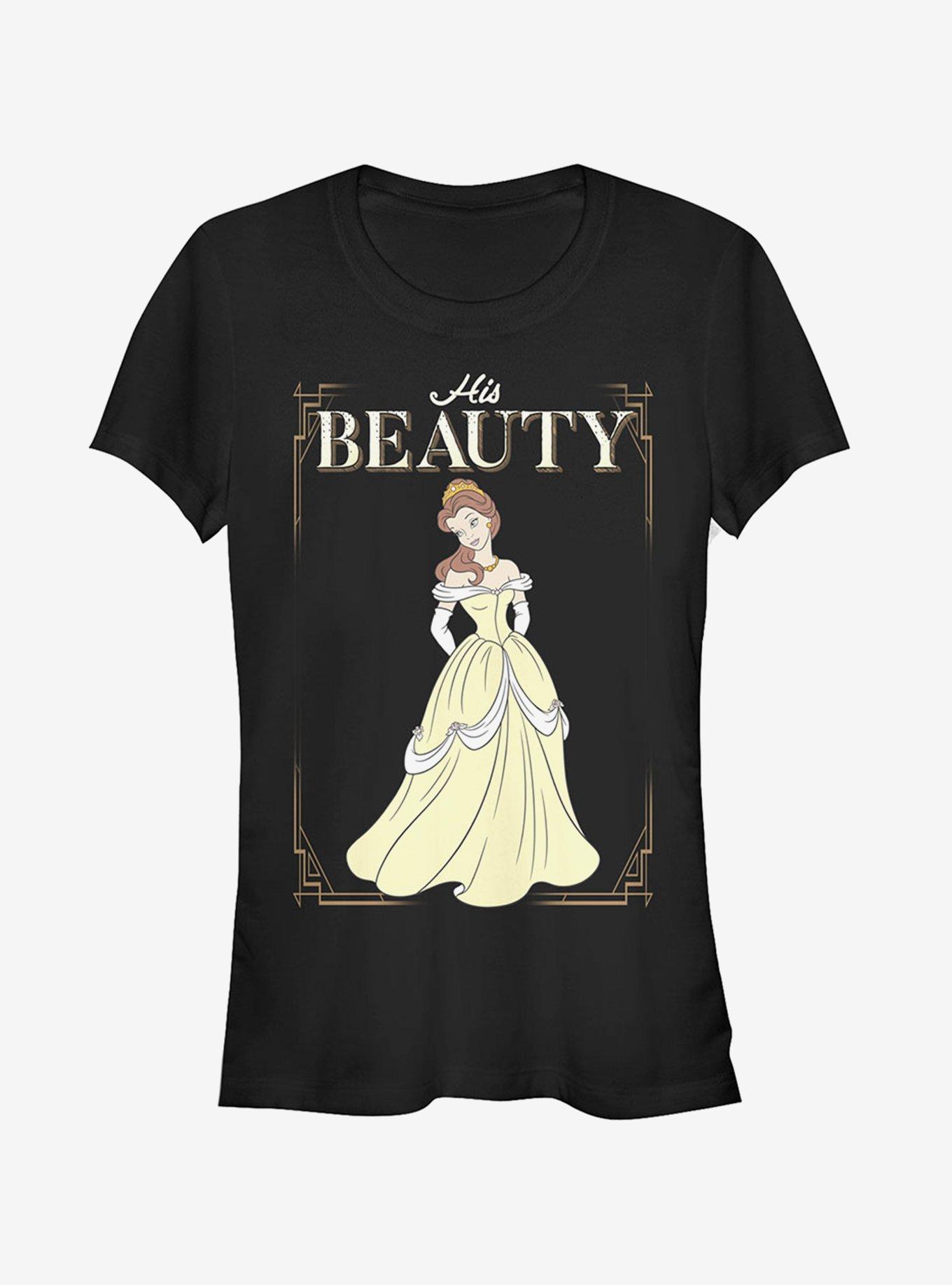 Disney His Belle Girls T-Shirt, BLACK, hi-res