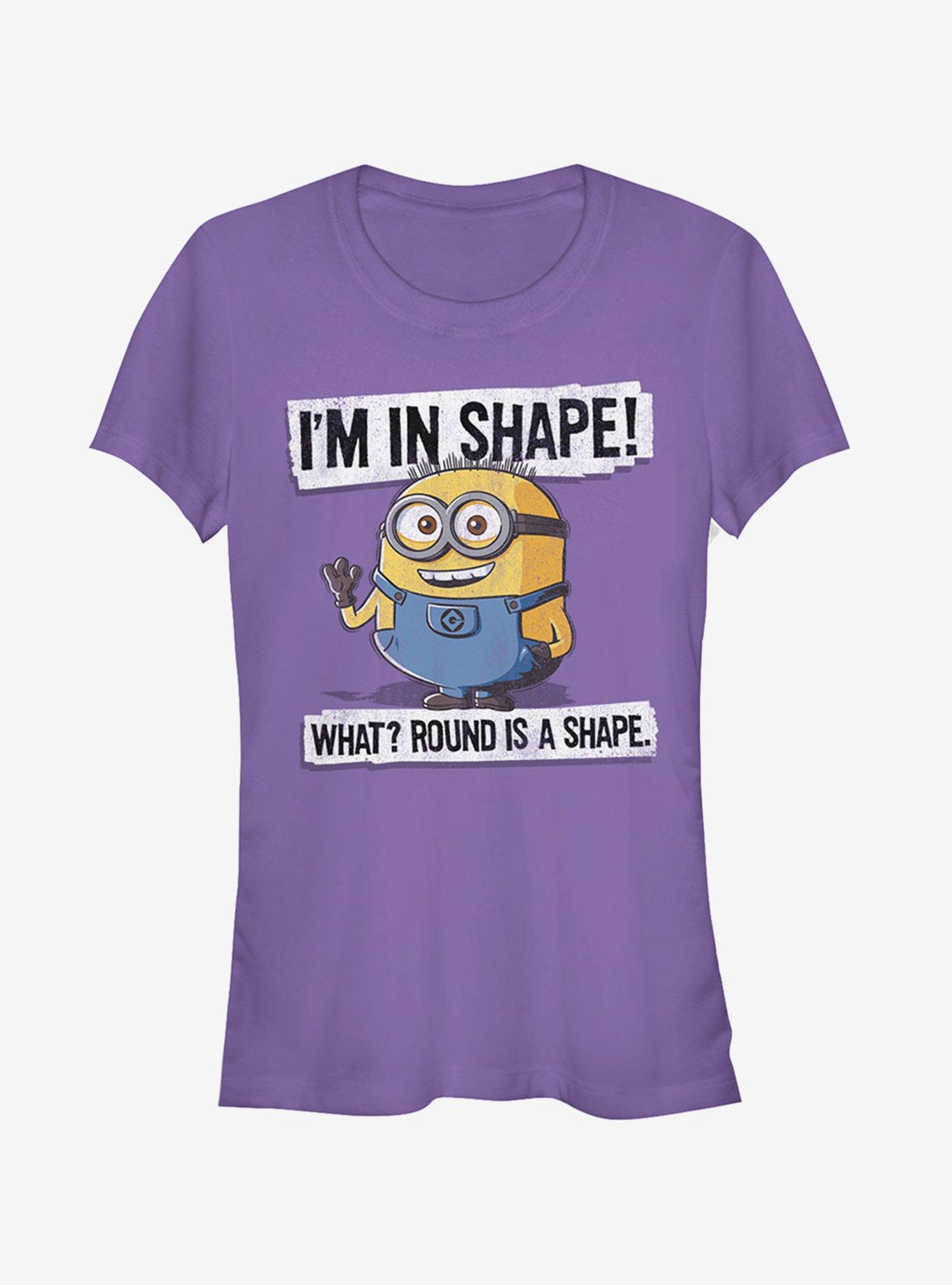 Minion Round Shape Girls T-Shirt, PURPLE, hi-res