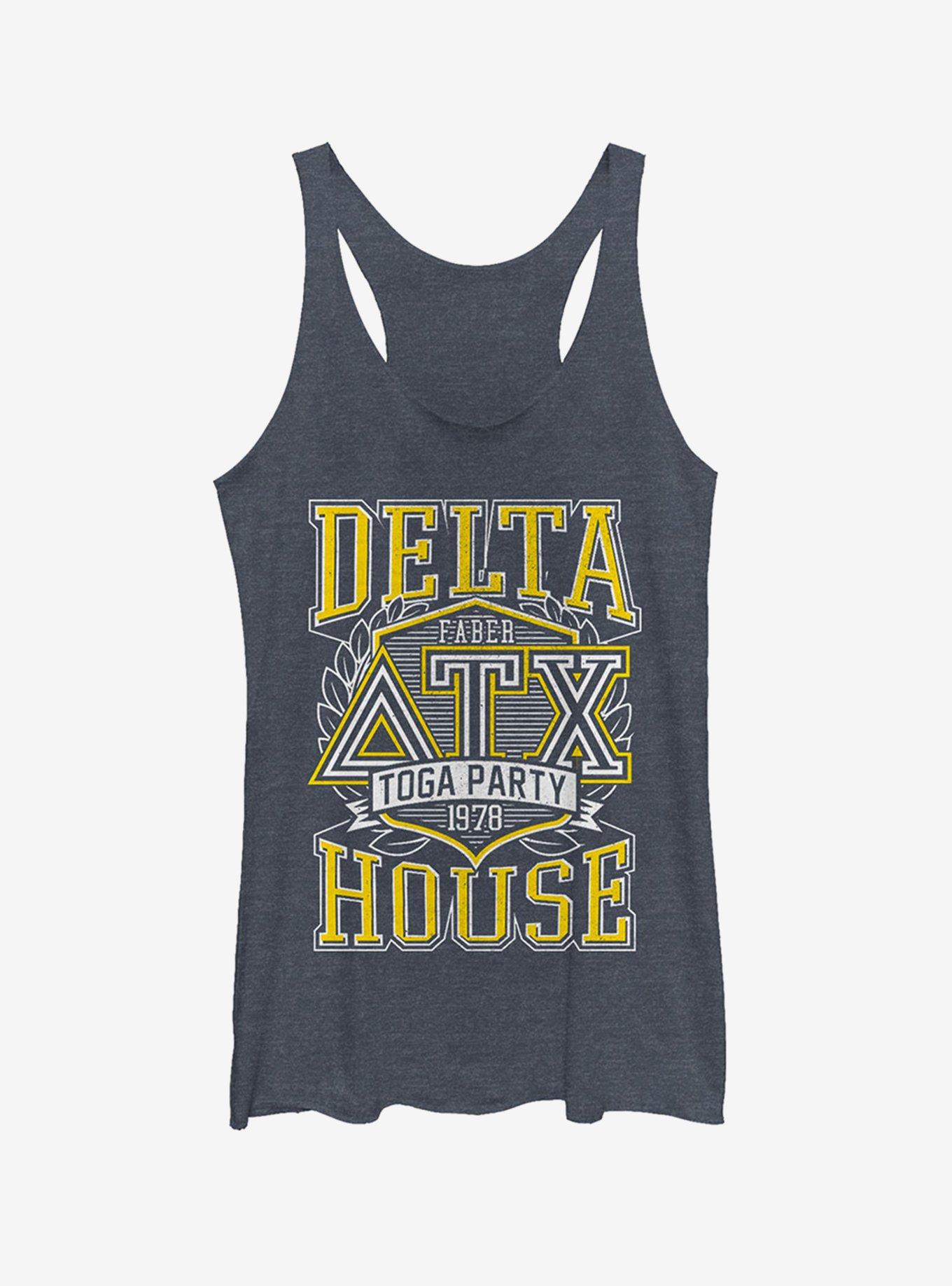 Delta Toga Party Girls Tank, NAVY HTR, hi-res