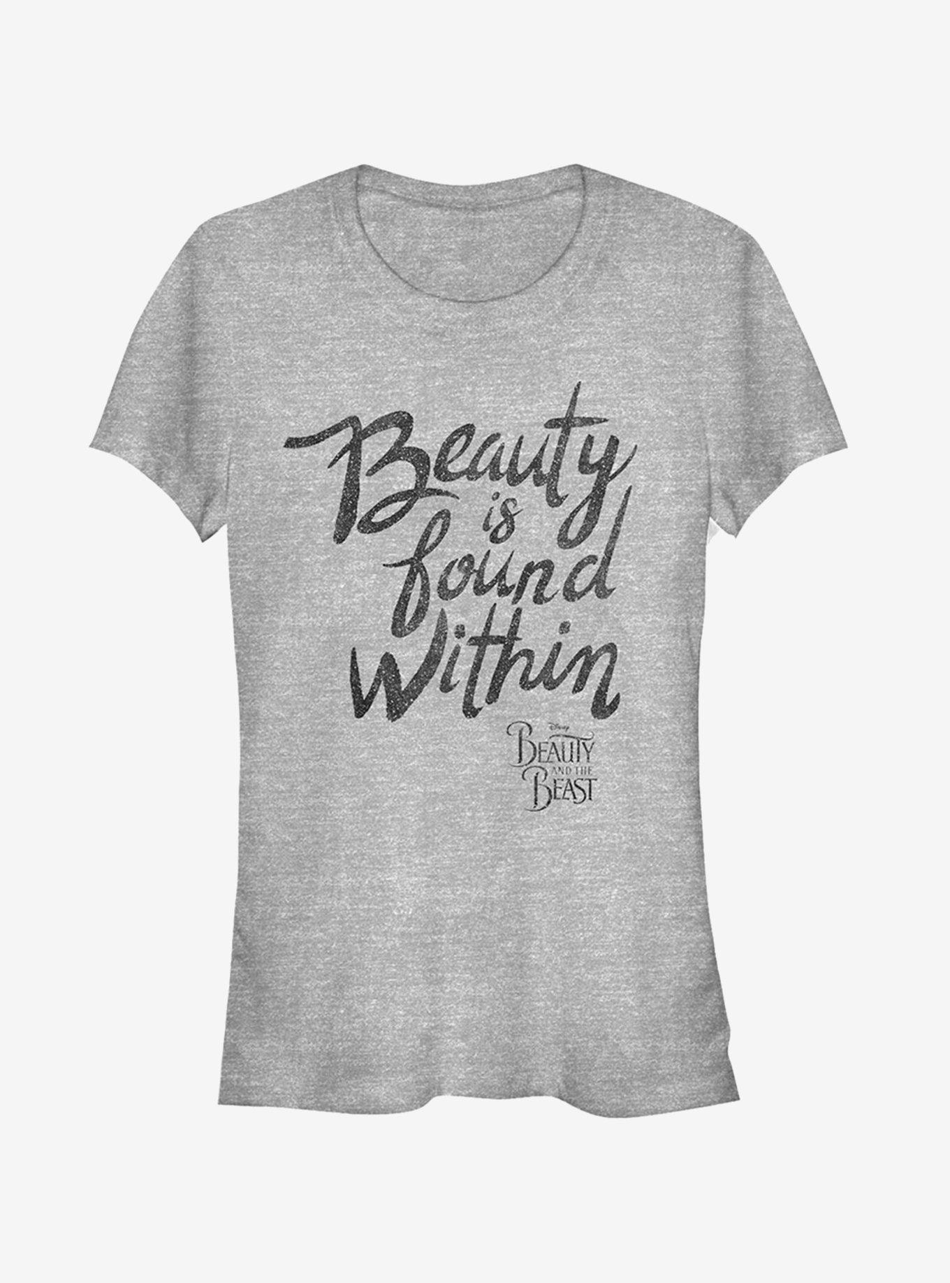 Disney Beauty Within Girls T-Shirt, ATH HTR, hi-res