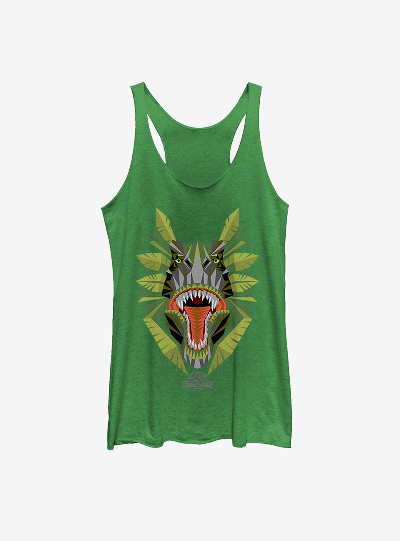 Dinosaur Jungle Grin Girls Tank, ENVY, hi-res