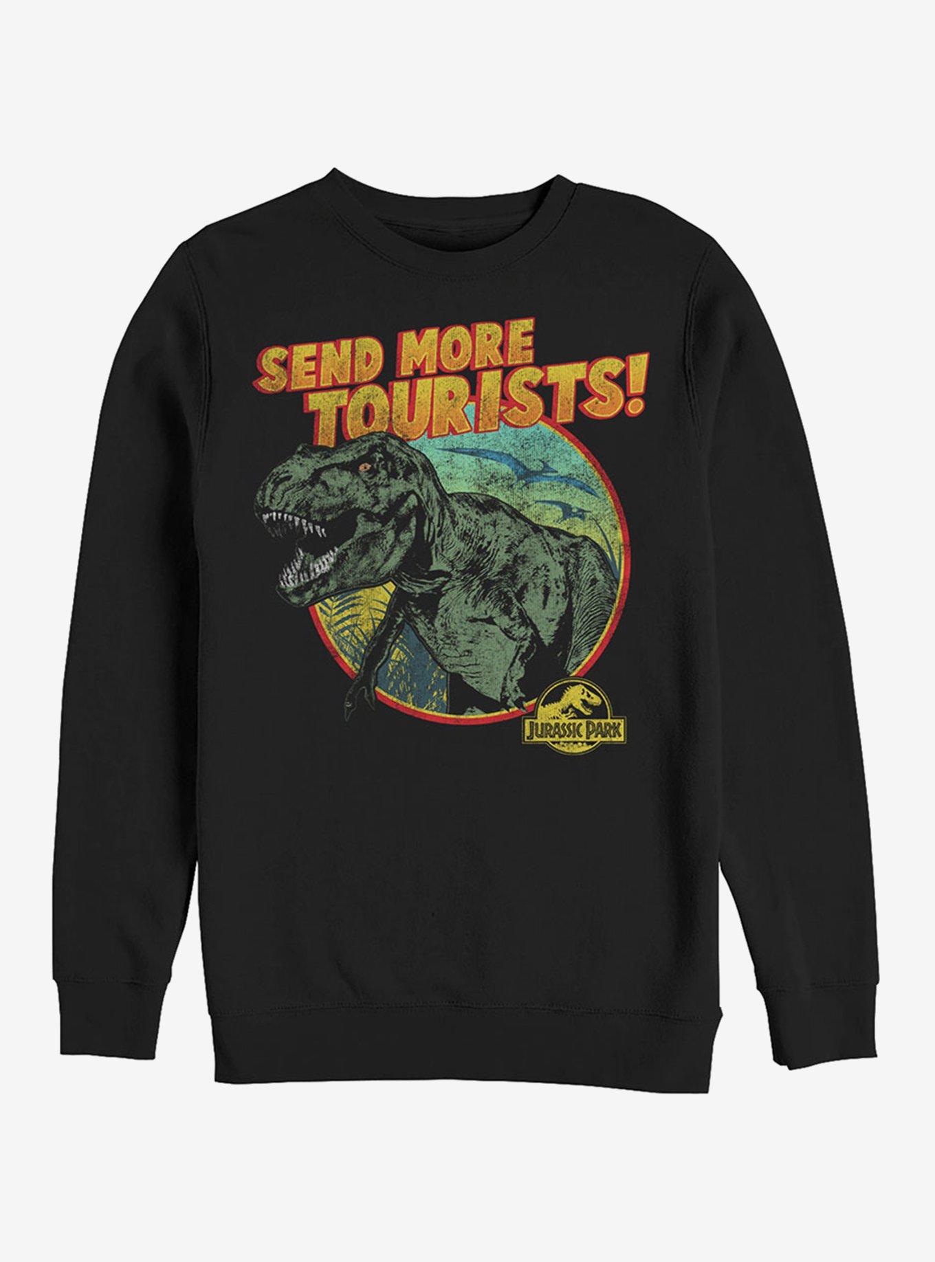 Vintage Send More Tourists Sweatshirt, BLACK, hi-res