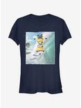 Minion Surf Tricks Girls T-Shirt, NAVY, hi-res