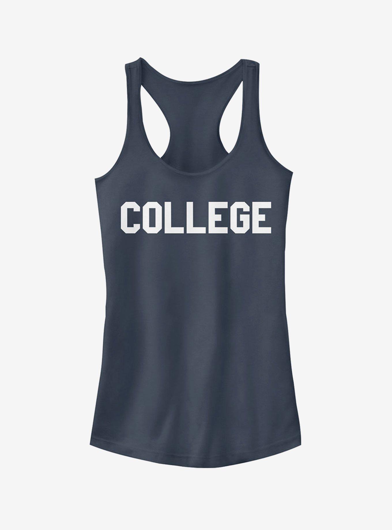 College Text Girls Tank, INDIGO, hi-res