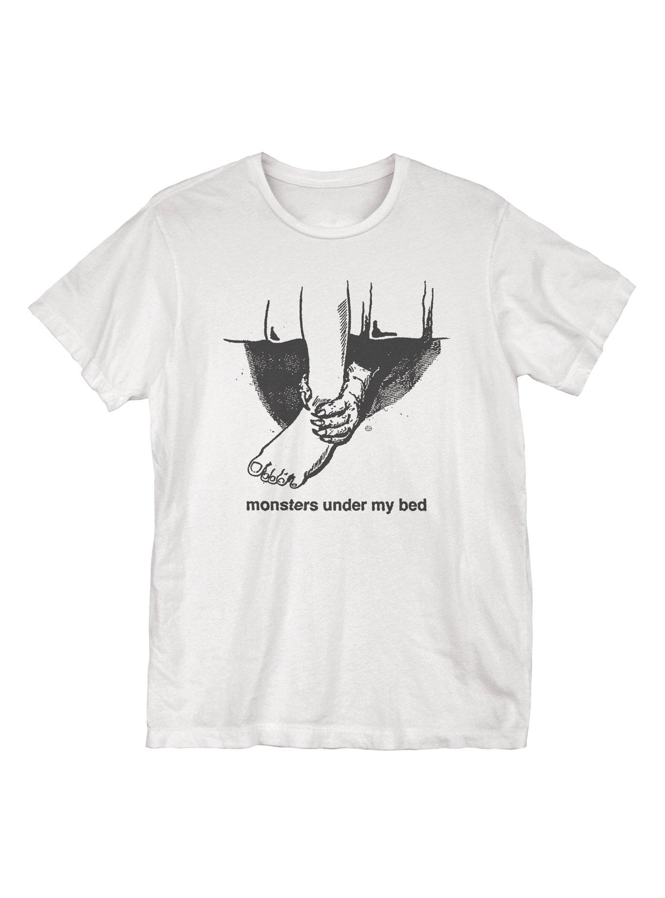 Monsters Under My Bed T-Shirt, WHITE, hi-res
