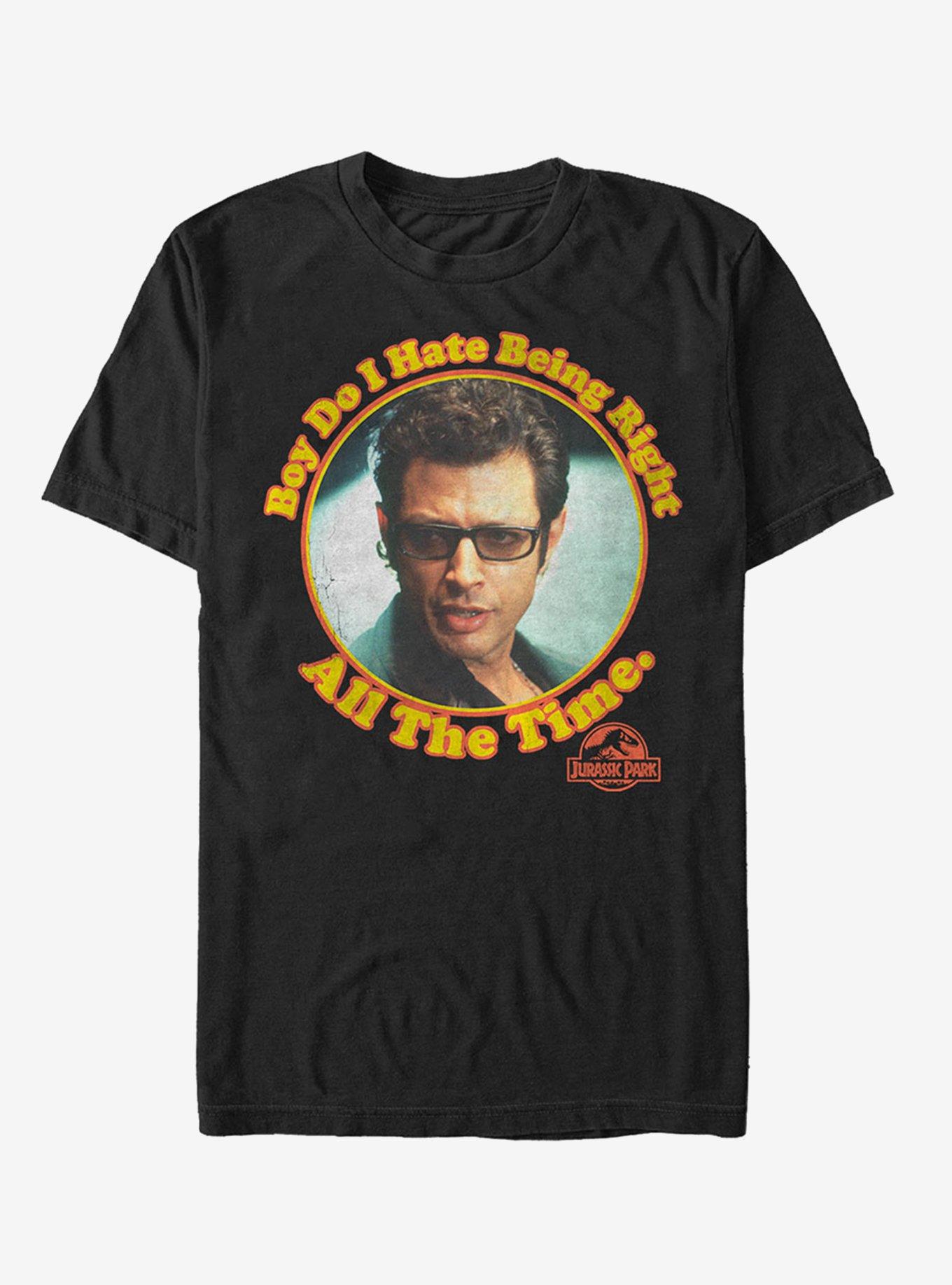 Dr. Malcolm Right all the Time T-Shirt, BLACK, hi-res