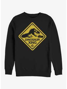 Dinosaur Crossing Sign Sweatshirt, , hi-res