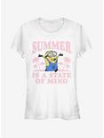 Minion Summer State of Mind Girls T-Shirt, WHITE, hi-res