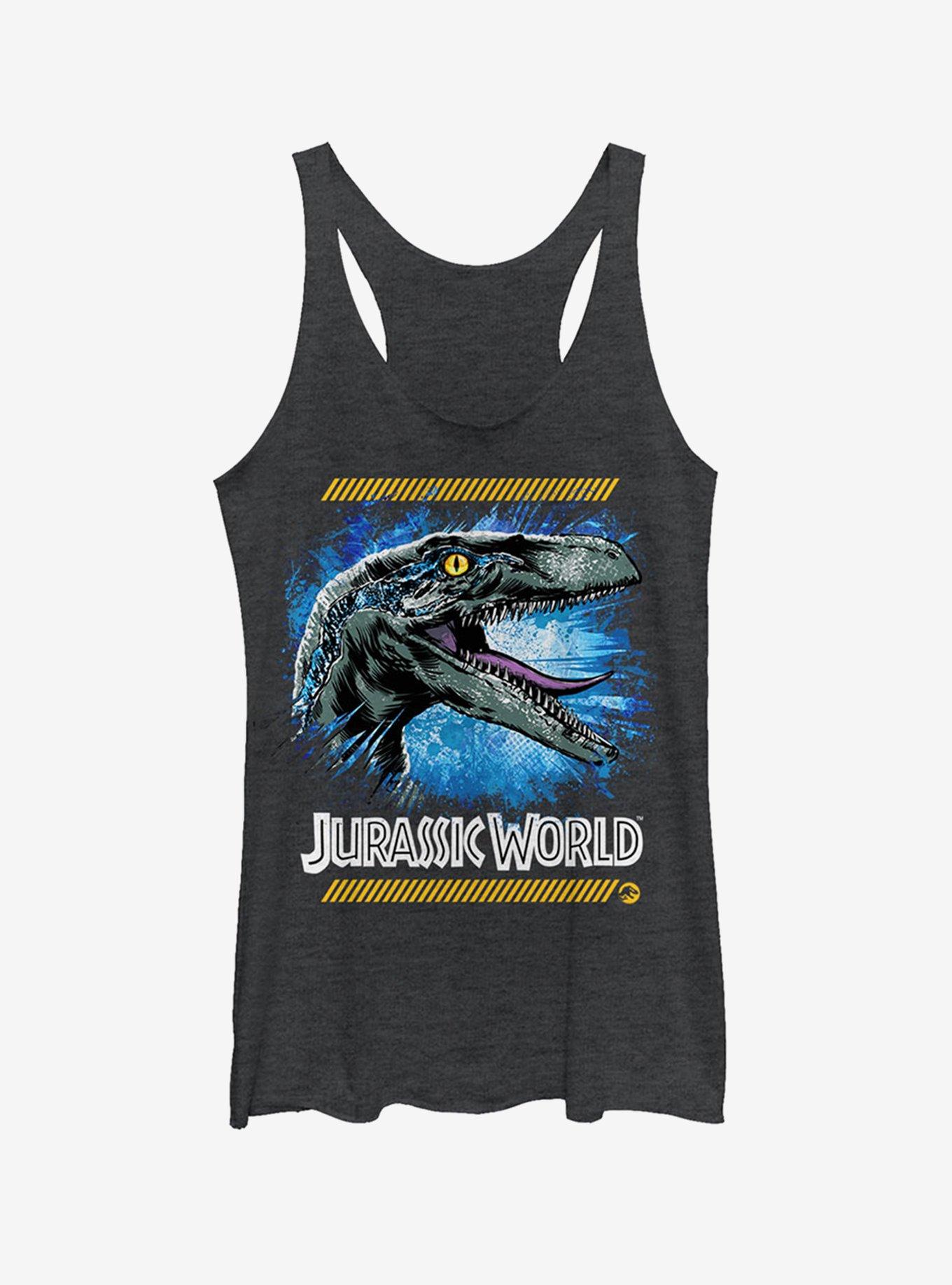 Jurassic World Fallen Kingdom Raptor Code Girls Tank, BLK HTR, hi-res