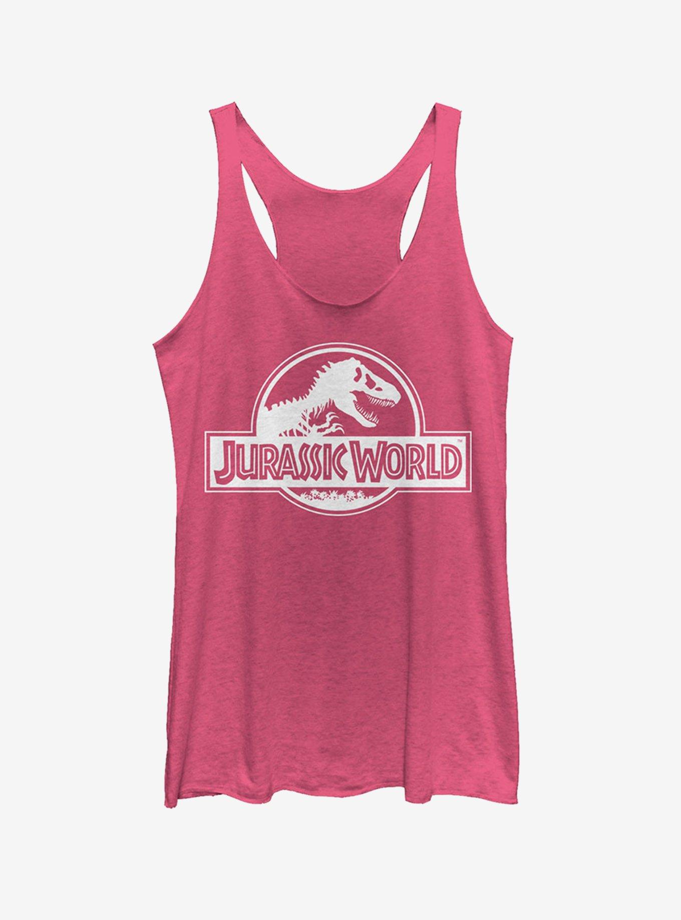 Simple T. Rex Logo Girls Tank, PINK HTR, hi-res