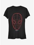 Marvel Spider-Man Homecoming Mask Girls T-Shirt, BLACK, hi-res