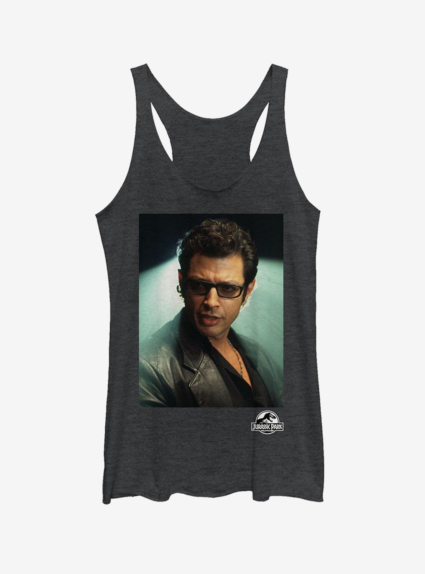 Dr. Malcolm Hero Portrait Girls Tank, BLK HTR, hi-res