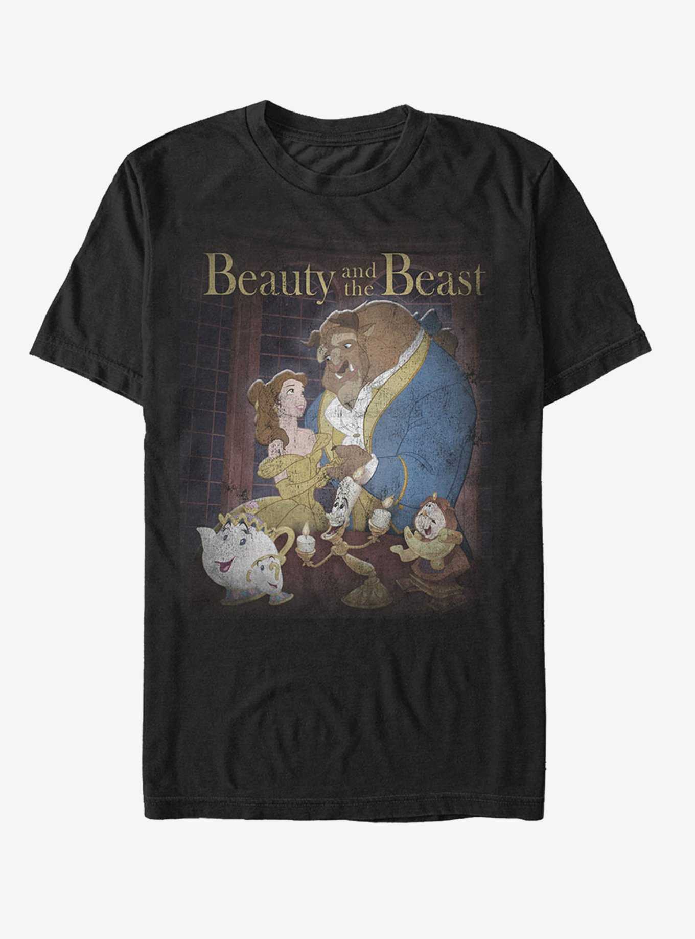 Disney Beauty And The Beast Movie Poster T-Shirt, , hi-res