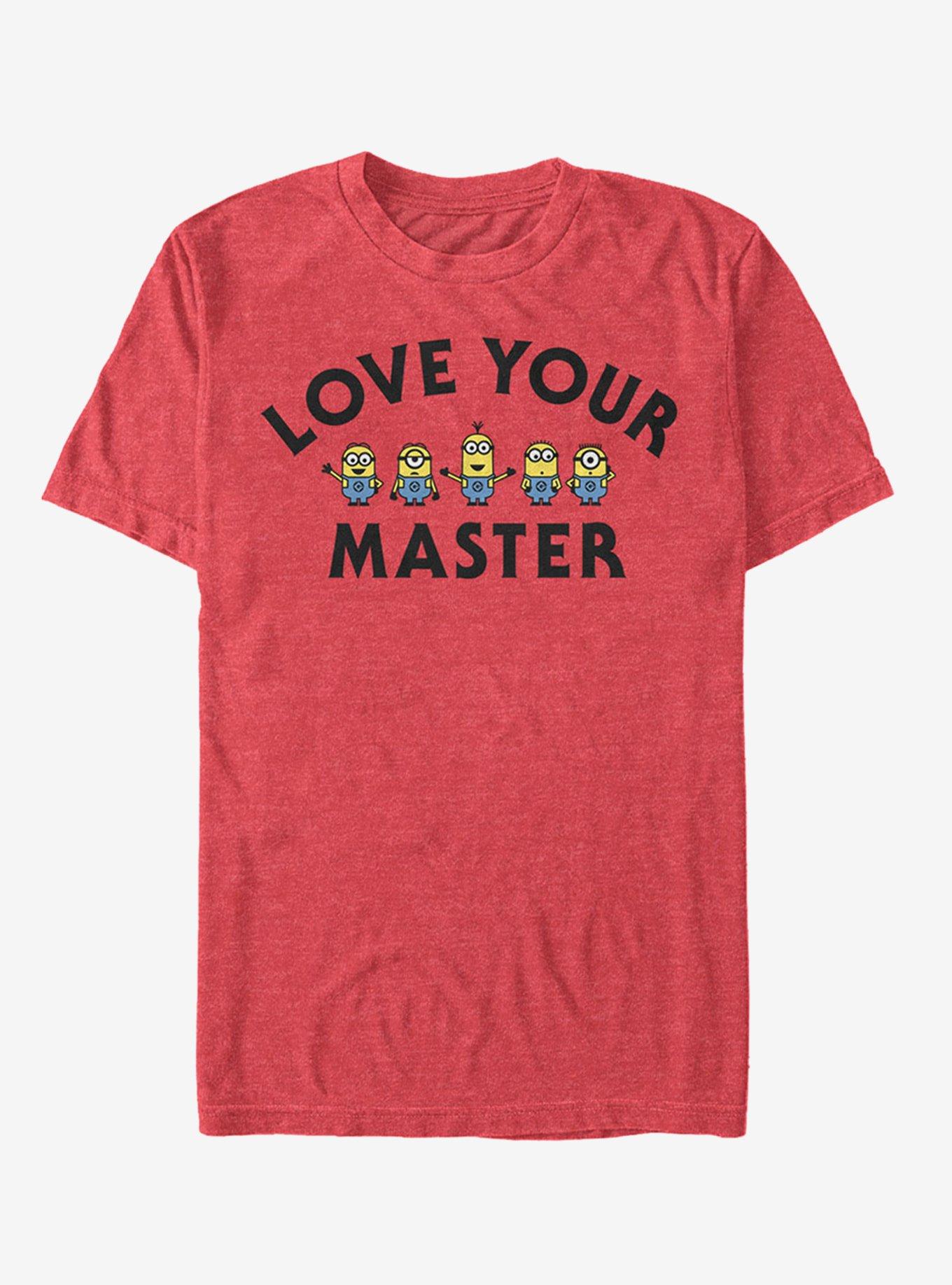 Minion Love Master T-Shirt, RED HTR, hi-res