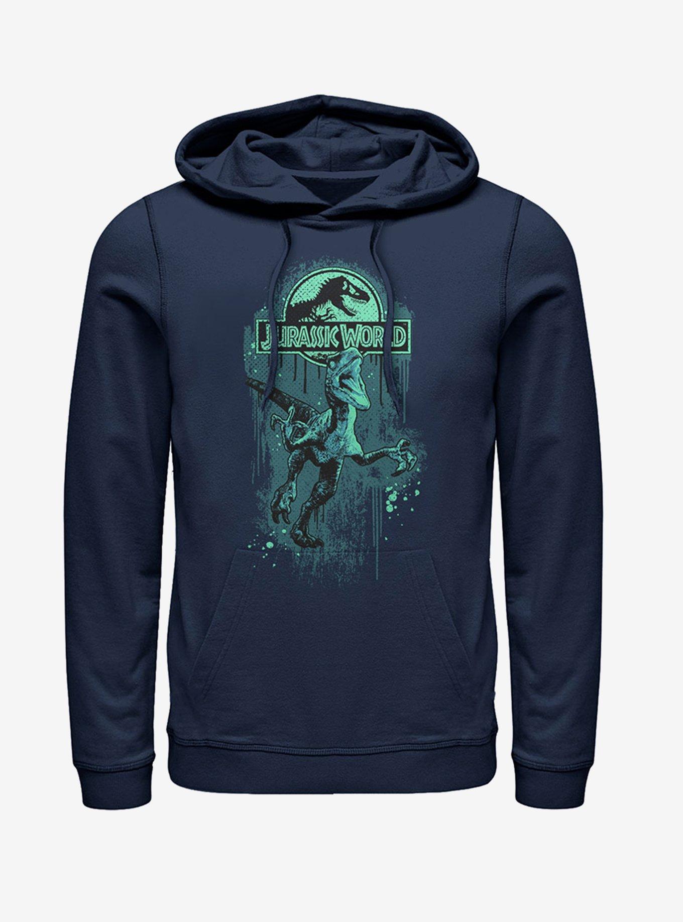 Raptor on the Loose Hoodie, NAVY, hi-res