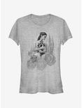 Disney Belle's Mirror Girls T-Shirt, ATH HTR, hi-res
