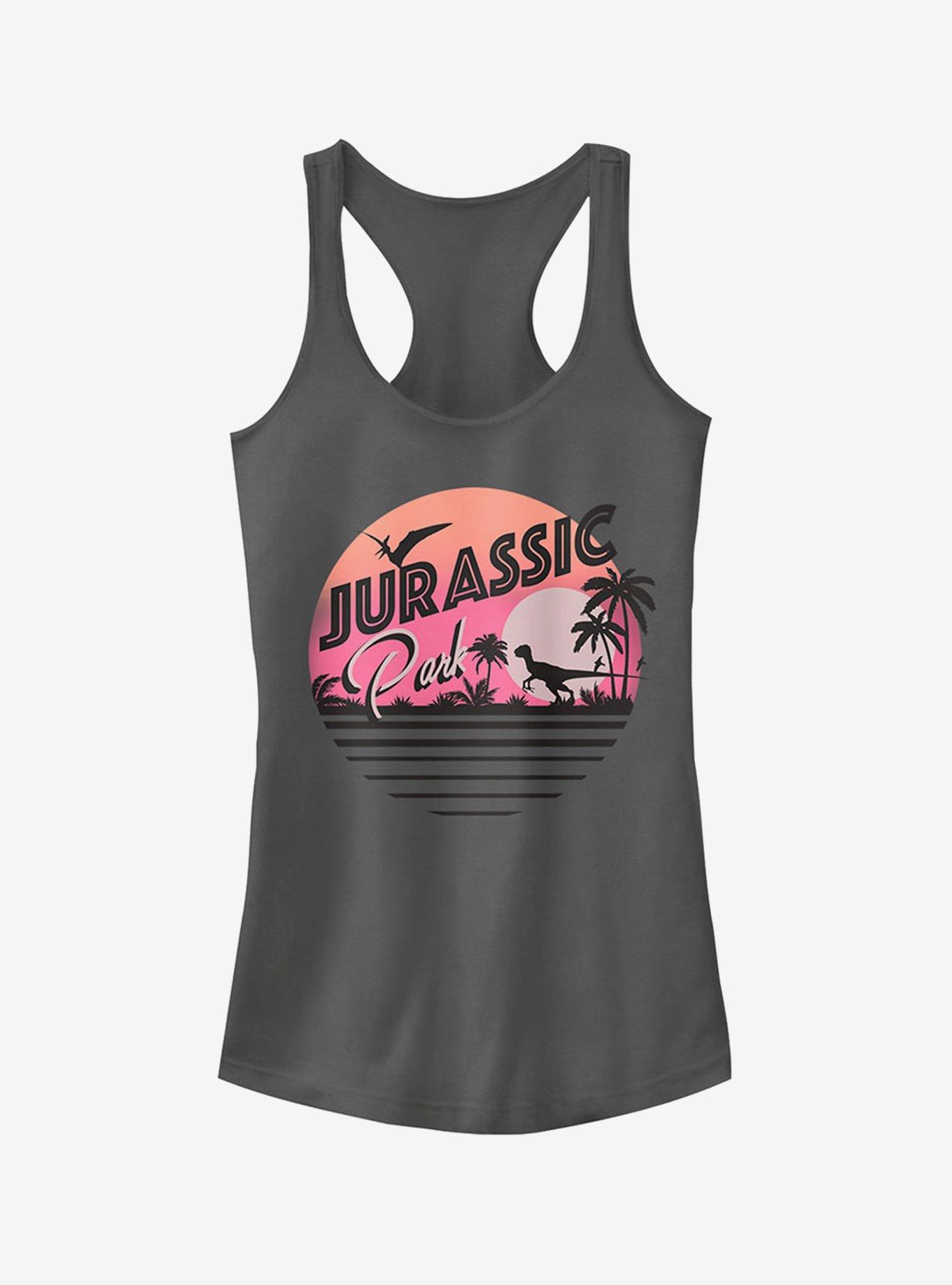 Retro Postcard Girls Tank, CHARCOAL, hi-res