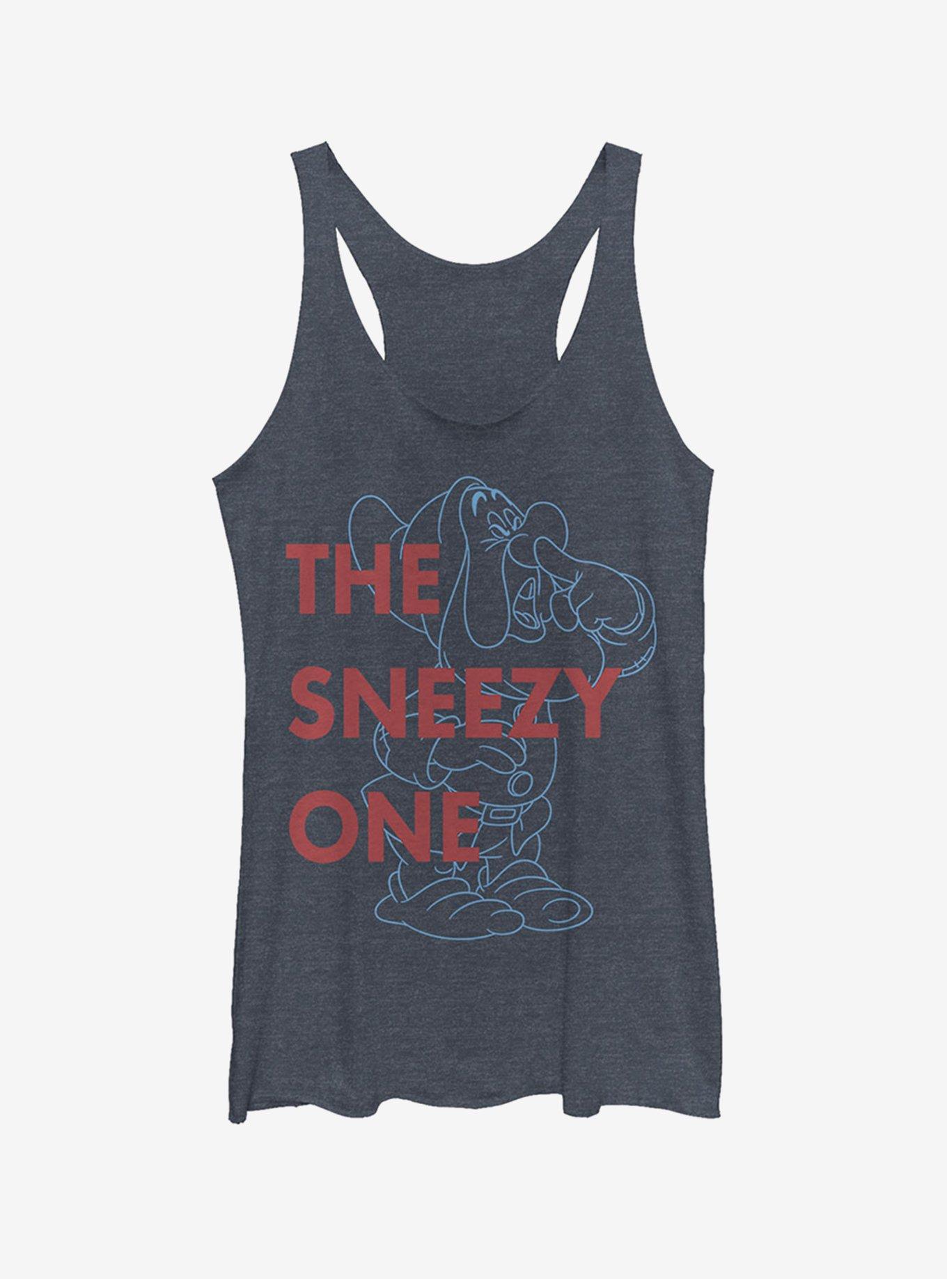 Disney Sneezy One Girls Tank, NAVY HTR, hi-res