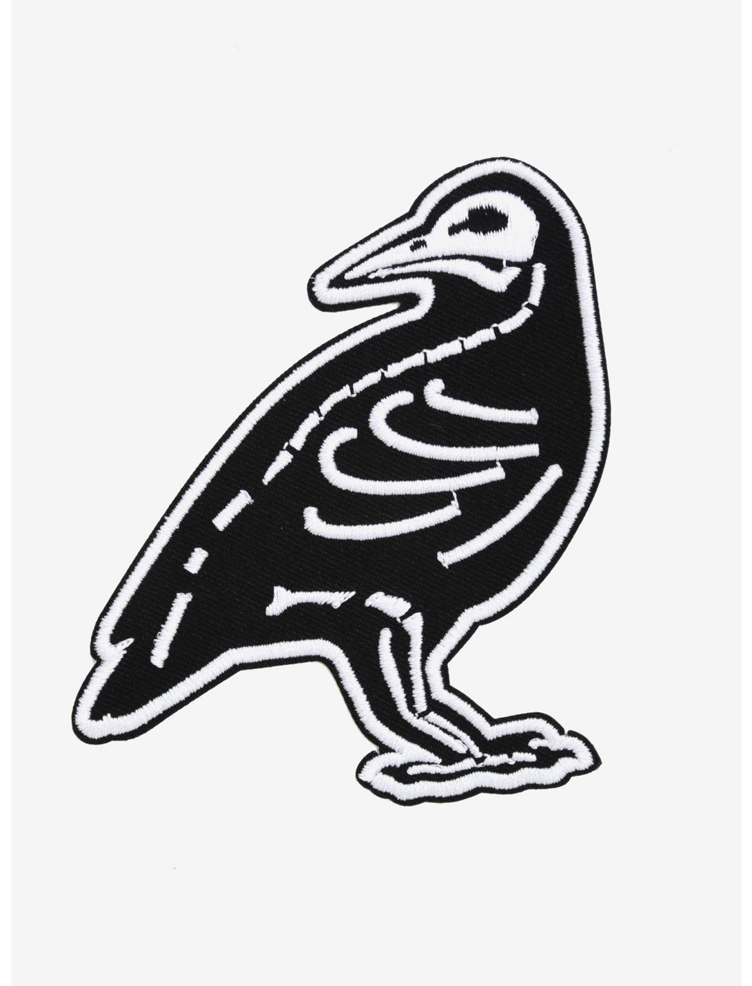 Crow Skeleton Patch, , hi-res
