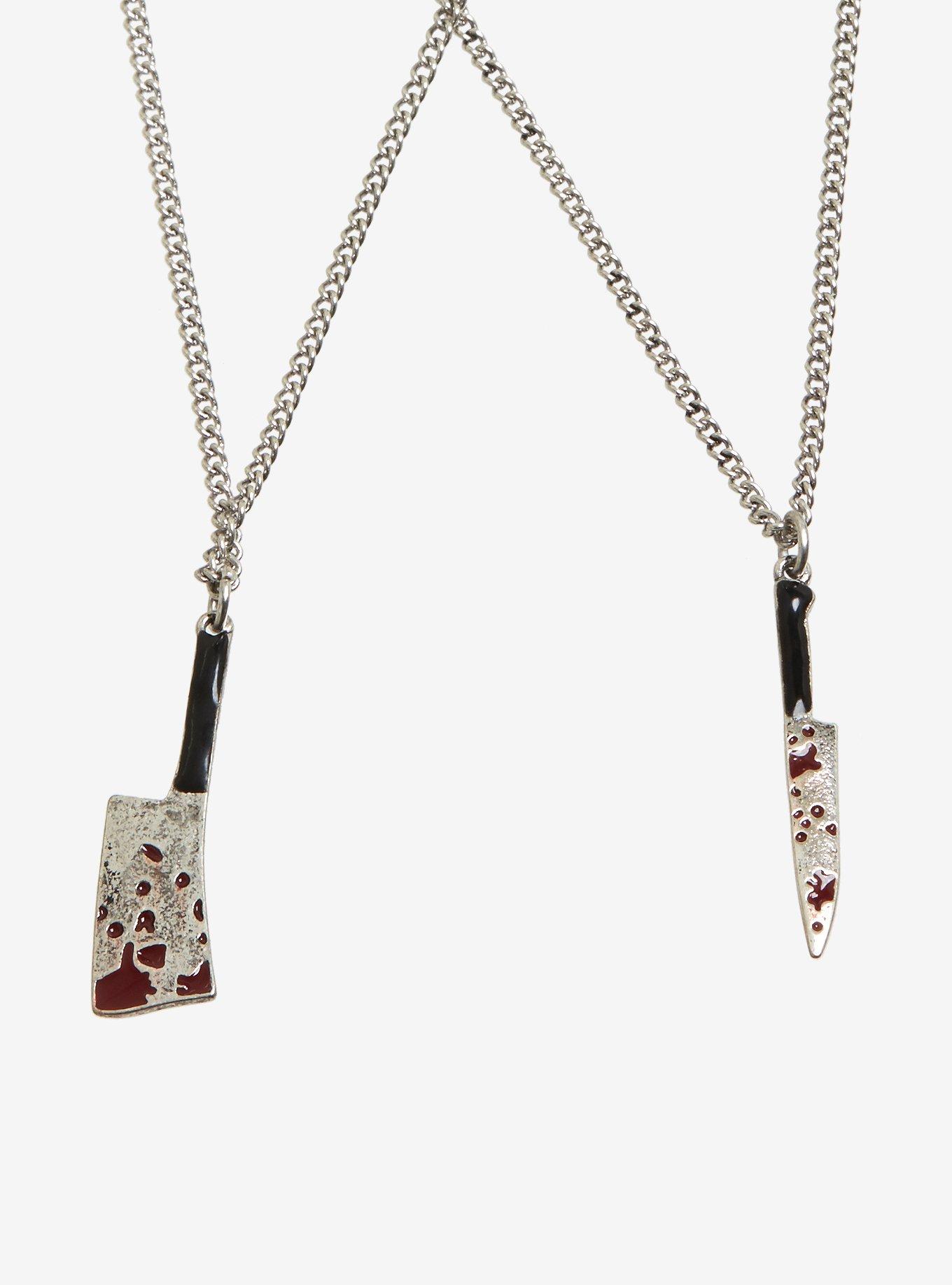 Bloody Weapons Best Friend Necklace Set