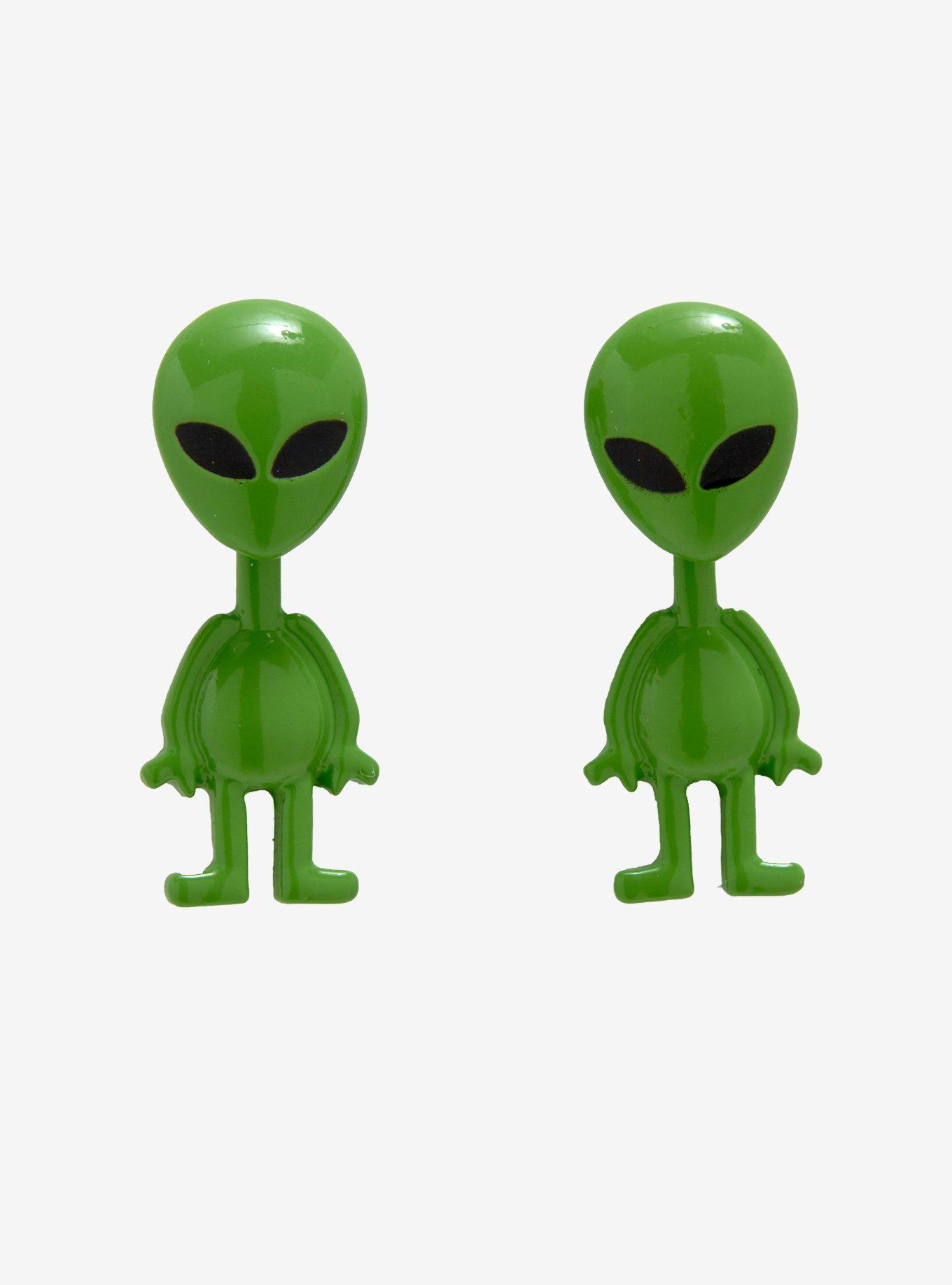 Alien Dangle Stud Earrings, , hi-res